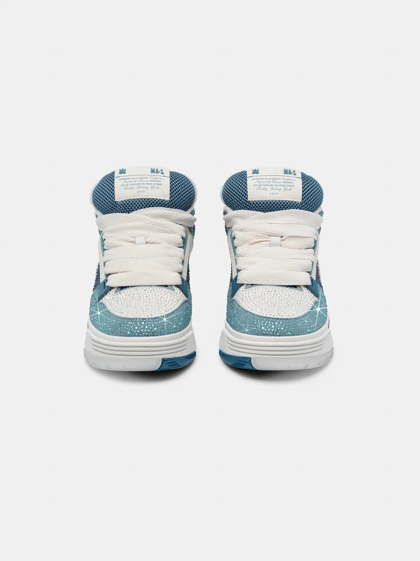 AMIRI CRYSTAL MA-1 DUSTY BLUE