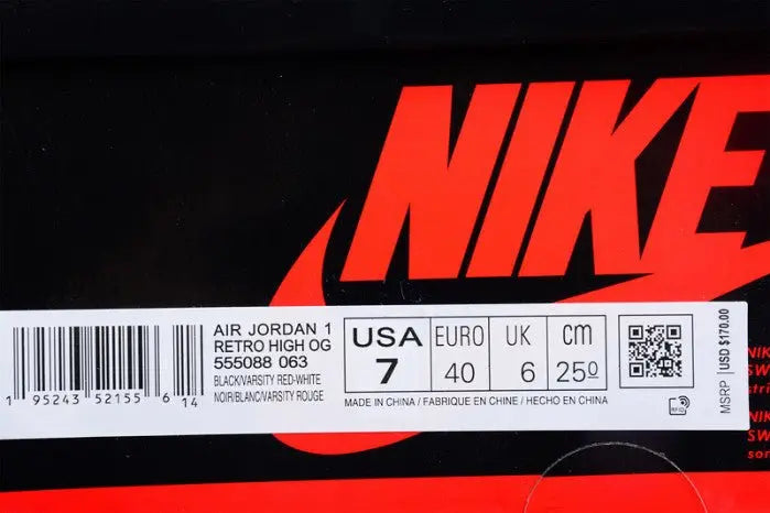 Jordan 1 High OG "Patent Bred"