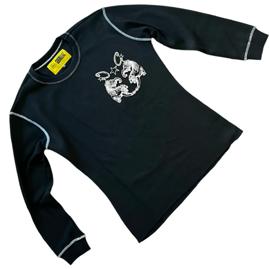 Corteiz Waffle Tiger Stars Black Блуза