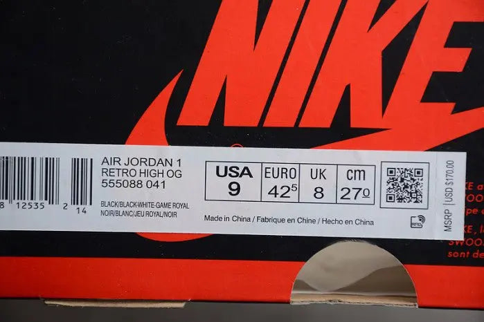 Jordan 1 High "Royal Toe"